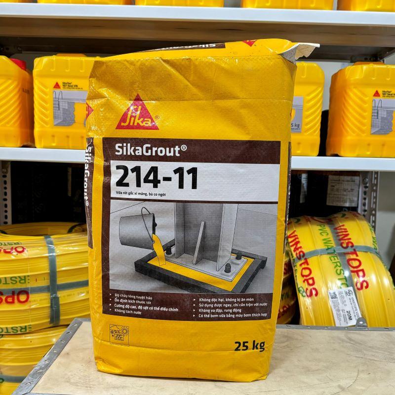 Sika Grout 214-11 Vữa tự chảy không co ngót cường độ cao 1 sika grout 214 11