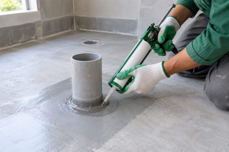 Chống thấm cổ ống xuyên sàn đúng kỹ thuật