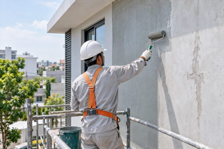Thi công chống thấm tường đứng lộ thiên
